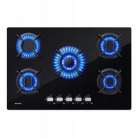 WEHIMO Gas Hob 5 Palników Kuchenka Gazowa na Gaz ziemny lub LPG 10500