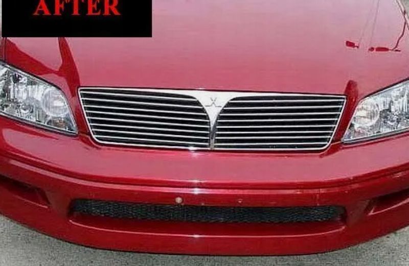 2002-2003 MITSUBISHI LANCER- LIstwy chrom grill chromowan zdjęcie 3