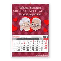 Kalendarz 2026 z nadrukiem na dzień babci i dziadka