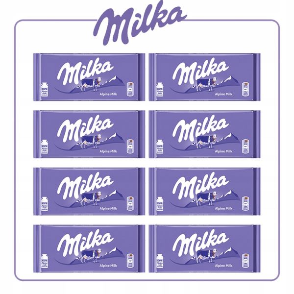 MILKA CZEKOLADA ALPINE MILK 8x100G zdjęcie 5