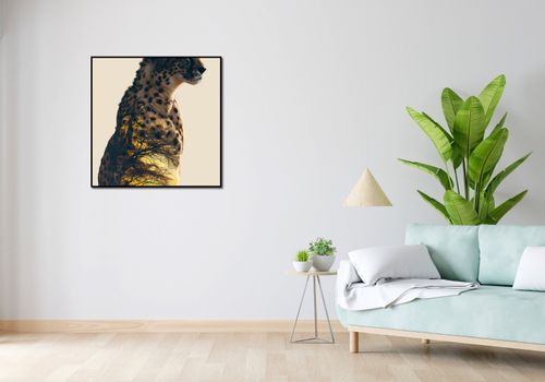 Plakat 80x80cm Gepard Duch Sawanny na Arena.pl