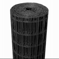 SIATKA OGRODZENIOWA 60 cm POWLEKANA PCV ZGRZEWANA 0,6 m rolka 10 mb czarna