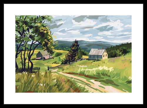 Plakat 30x20cm Bujna Wieś na Arena.pl