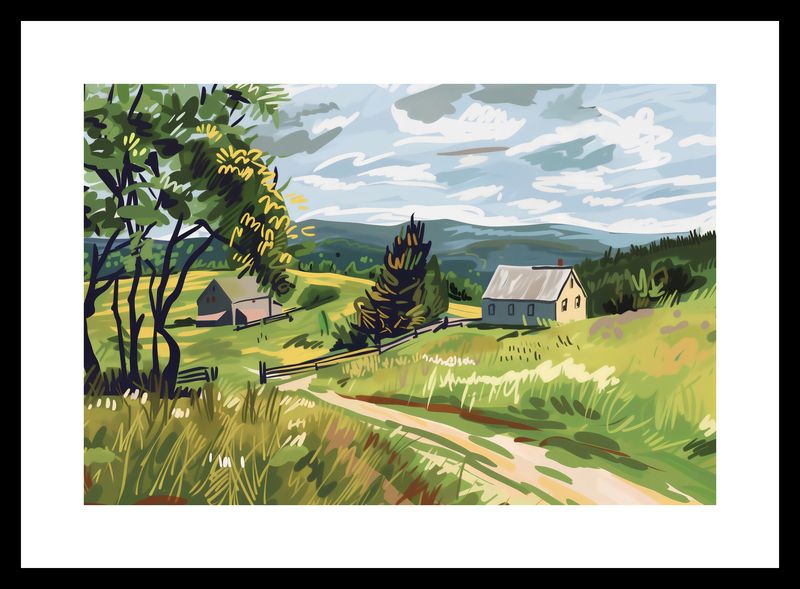 Plakat 30x20cm Bujna Wieś zdjęcie 3