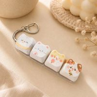 Nowy brelok do kluczy w kształcie kota, clicker, fidget antystresowy