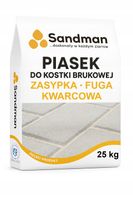 PIASEK KWARCOWY Premium ZASYPKA FUGA DO KOSTKI BRUKOWEJ Suchy 25 kg