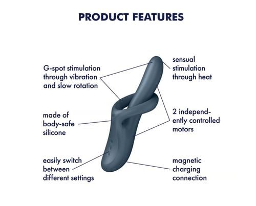 podgrzewany wibrator do punktu g heat flex 4 grey satisfyer na Arena.pl