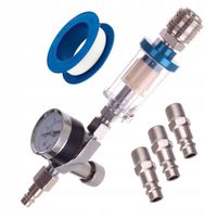 Króciec do pistoletu lakierniczego odwadniacz Filtr 1/4"+ złączki do filtra