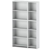 Regał Na Książki Dla Dzieci 110cm Słupek Segregatory Na Zabawki Salon Biały