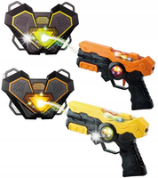 ZESTAW DWA PISTOLETY LASEROWE + TARCZA INTERAKTYWNA Dla Dzieci PISTOLET