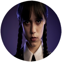 Opłatek na tort Wednesday Addams