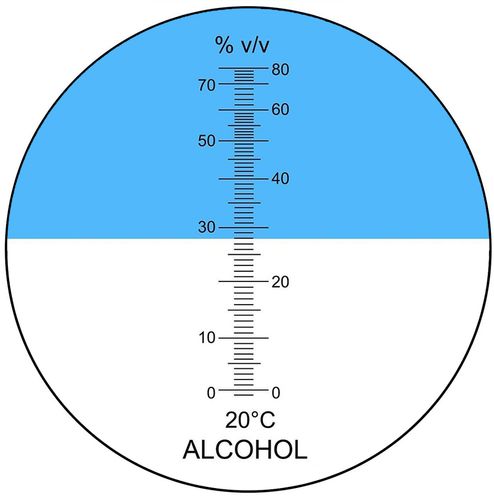 Refraktometr do alkoholu 0-80% ATC alkohol miernik na Arena.pl