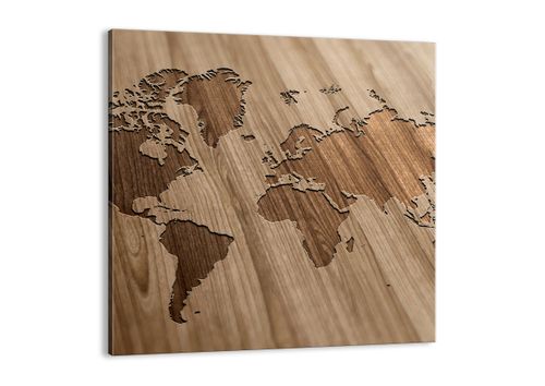 Obraz Na Płótnie - Mapa Kontynent - 60X60 Cm - Ac60X60-3042 na Arena.pl