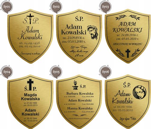 Tablica nagrobna tabliczka na KRZYŻ GRÓB ŚP na Arena.pl