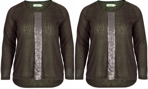 ZIZZI BLUZKA TUNIKA OLIWKA 331B 52 na Arena.pl