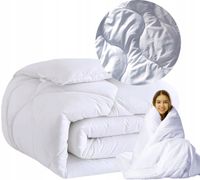 KOŁDRA CAŁOROCZNA 200X220 ANTYALERGICZNA LEKKA PRODUKT POLSKI BIAŁA