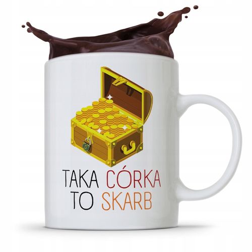 Kubek Prezent Dla Córki Taka Córka To Skarb Z Nadrukiem Ze Zdjęciem na Arena.pl