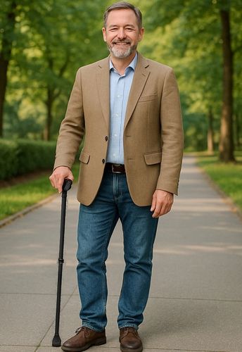 Laska ortopedyczna dla seniora do podpierania się Regulowana Lekka na Arena.pl