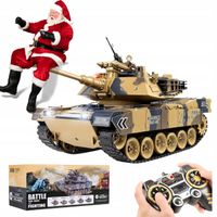 Zdalnie sterowany czołg M1A2 Abrams RC 2.4 GHz dymi strzela kulkami DUŻY