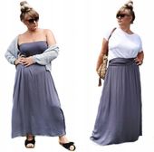 Zwiewna długa spódnica plus size 2XL 3XL 4XL 5XL