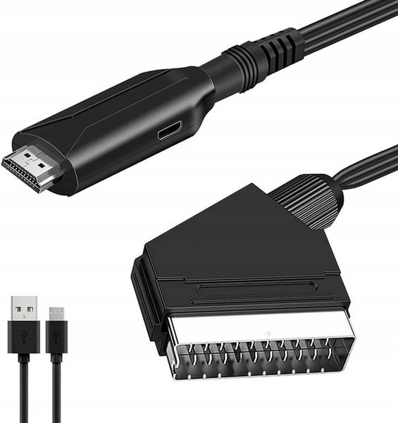 Kabel adapter konwerter z Euro Scart do HDMI zdjęcie 5