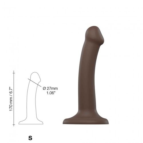 silicone bendable dildo double density chocolate s na Arena.pl