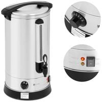 warnik podgrzewacz do wody grzańca podwójne ścianki stalowy 20.5l 2500 w