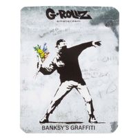 torebka schowek banksy flower thrower 65x85mm 1szt