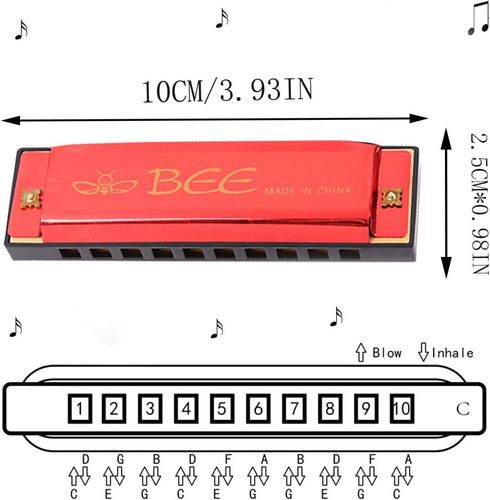 harmonijka dziecięca 2 sztuki bee na Arena.pl