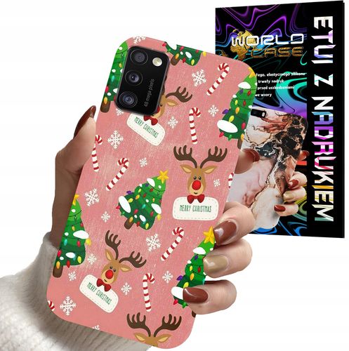 ETUI CASE DO SAMSUNG A41 - ŚWIĄTECZNE WZORY NA ŚWIĘTA RENIFER CHOINKA na Arena.pl