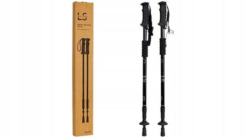 KIJE TREKKINGOWE DO NORDIC WALKING LINE SPORT REGULOWANE LEKKIE CZARNE na Arena.pl