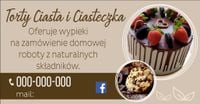 BANER afisz 130x80 cm DOMOWE WYPIEKI szybki druk Reklama Foto
