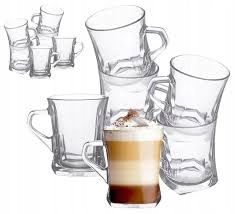 6 X SZKLANKI DO KAWY HERBATY SOKU 250 ML KOMPLET na Arena.pl