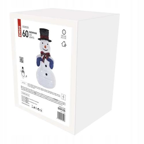 Świecący bałwanek na zewnątrz Dekoracja świąteczna przed dom do ogrodu EMOS na Arena.pl