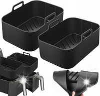 2szt FOREMEK SILIKONOWYCH WKŁAD DO FRYTKOWNICY AIR FRYER BEZTŁUSZCZOWEJ