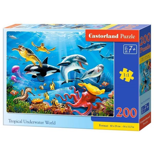 Puzzle 200 underwater world CASTOR zdjęcie 1