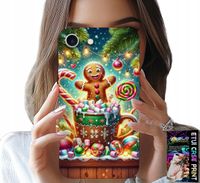 ETUI DO IPHONE 16e - PIERNIK PIERNIKI ŚWIĄTECZNE WZORY +SZKŁO