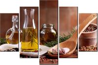 100CM 150CM OBRAZ 5 ELEM AROMATYCZNA OLIWA OLIWEK ŚCIENNY