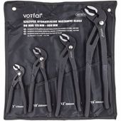 ZESTAW SZCZYPIEC NASTAWNYCH DO RUR 4 SZT 175 250 300 400MM CRV ŻABKA