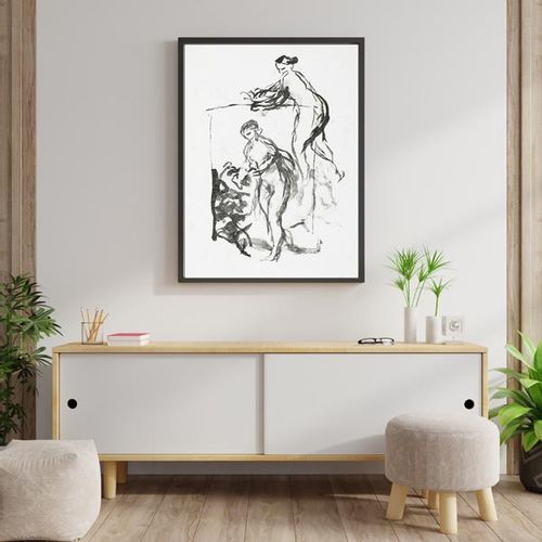 Femme au cep de vigne, troisiéme variante, Pierre-Auguste Renoir - plakat 42x59,4 cm na Arena.pl