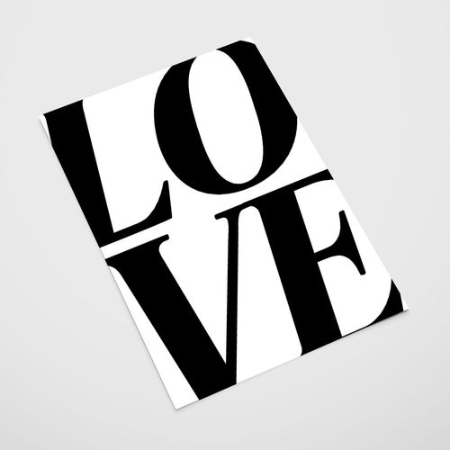 Plakat napis love 30x40 cm na Arena.pl