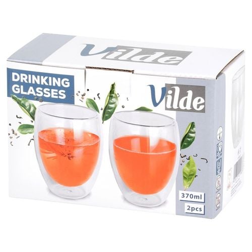 szklanki termiczne 2szt. 370ml z podwójną scianką do kawy herbaty 139820 na Arena.pl