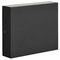 Elewacyjna LAMPA ogrodowa CHICAGO 315656 Polux zewnętrzna OPRAWA kwadratowa LED 6,5W 4000K outdoor IP44 czarna