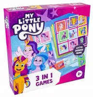 Gra planszowa My Little Pony. Gra 3w1 Lotto-Domino-Memo Tactic Games