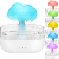 DUŻY NAWILŻACZ POWIETRZA DYFUZOR AROMATERAPIA GRZYBEK LAMPKA NOCNA LED