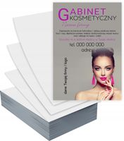 Ulotki A6 1000 szt firmowe reklamowe GABINET KOSMETYCZNY + PROJEKT GRATIS