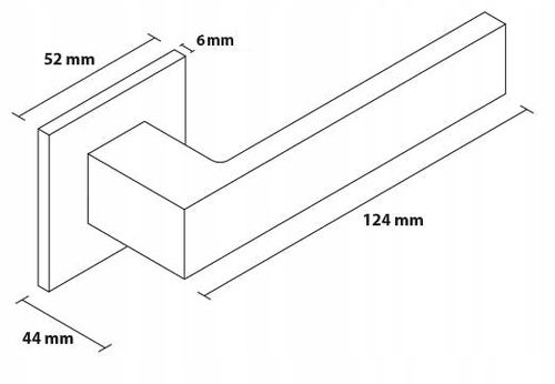 KLAMKA DRZWIOWA CUBE SLIM KOLOR CHROM PREMIUM na Arena.pl