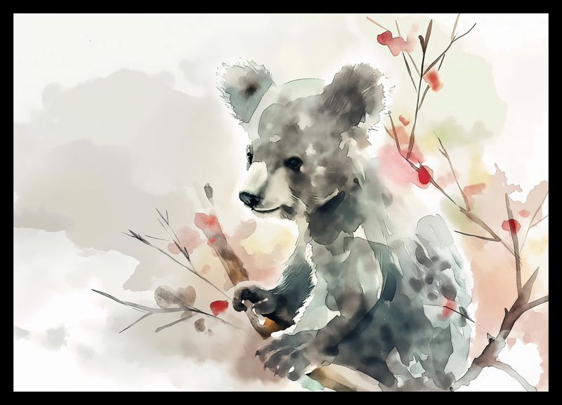 Plakat 42x29,7cm Akwarelowa Koala zdjęcie 2