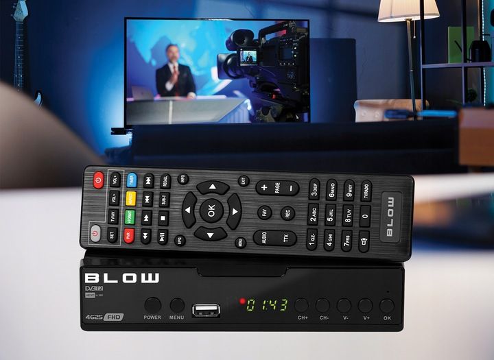 DEKODER TUNER DVB-T2 HEVC FULL HD USB HDMI MOCNA ANTENA WIFI PILOT zdjęcie 7