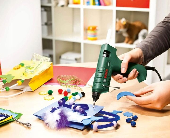 Pistolet Do Kleju Na Gorąco Bosch PKP 18 E + Klej zdjęcie 4